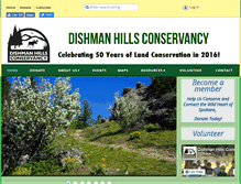 Tablet Screenshot of dishmanhills.org
